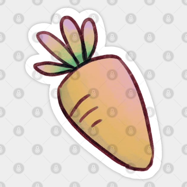 Pastel Carrot (Big) Sticker by Miitee